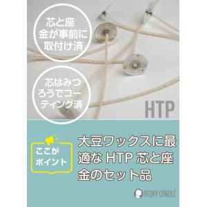 HTP芯と座金のセット品 10個入り　みつろうで事前にコーティングしています。