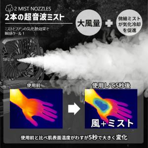 【ミスト付き充電式扇風機】キャンプ扇風機 ポー...の詳細画像2