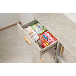 カウンター下収納 幅45cm 引き出し 4段 ...の詳細画像3