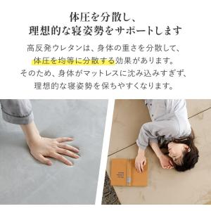 開梱設置なし マットレス 高反発 セミダブル ...の詳細画像1