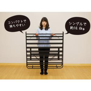 ベッドフレーム シングル ベッド パイプベッド...の詳細画像2