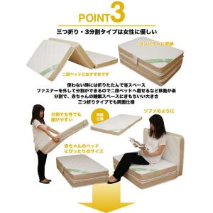 超高密度 薄型ポケットコイル 厚さ12cm マ...の詳細画像5