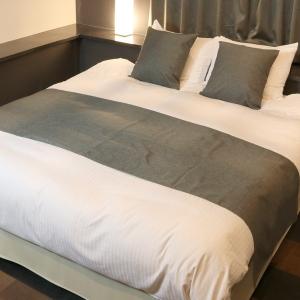 NEW No.24gr ベッドライナー ベッドスロー 無地グレー キング、クイーンサイズ、ダブル 250×70