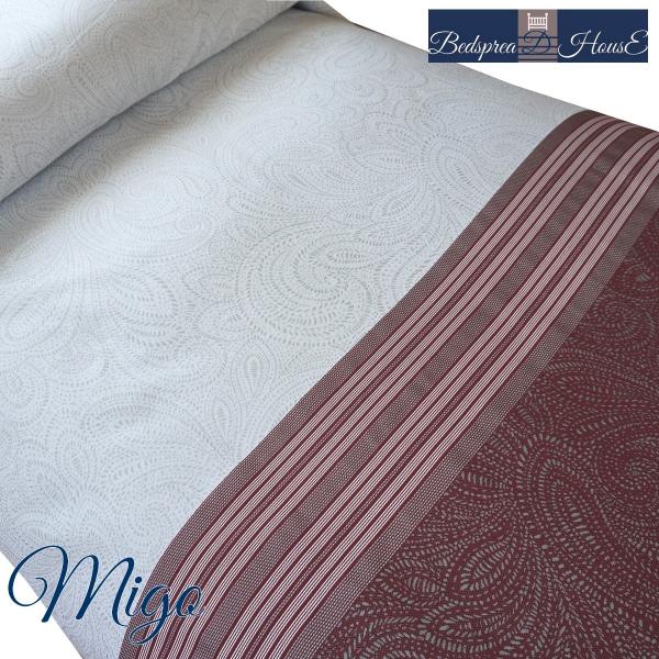 ベッドスプレッド ミゴ セミダブル 200×270cm 1.6kg/スペイン製/日本仕様/ジャガード...