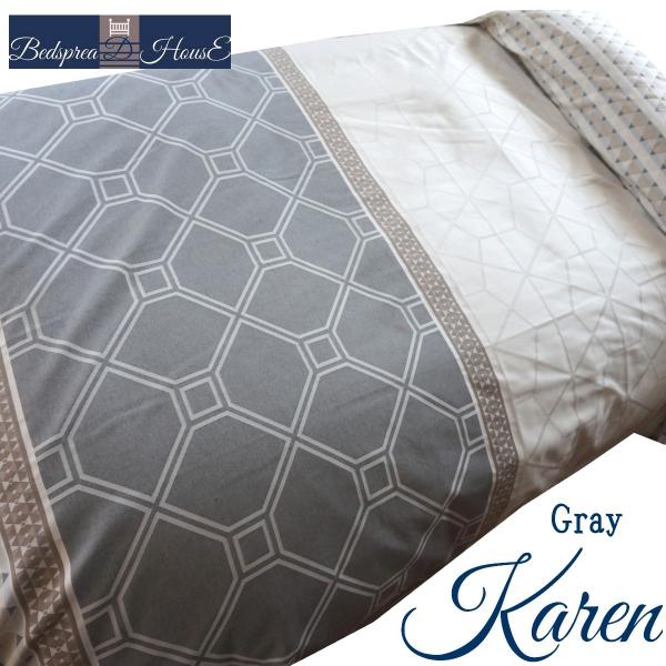ベッドスプレッド カレン グレー セミダブル 200×270cm 1.5kg/スペイン製/日本仕様/...