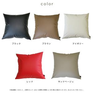 クッションカバー ソフトレザー 45×45 日...の詳細画像3