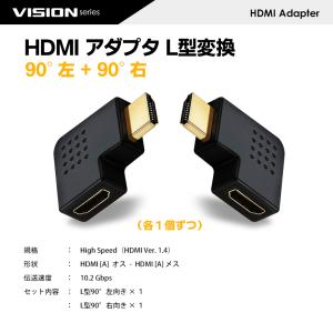 VISION HDMIアダプター HDMI 角...の詳細画像3