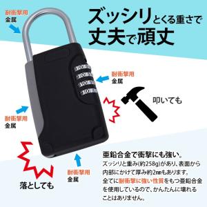 キーボックス セキュリティ 防犯 鍵 収納 ダ...の詳細画像2