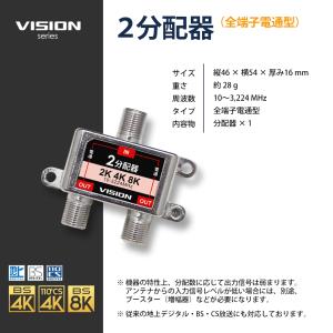 VISION 改良版 2分配器 1年保証 4K...の詳細画像5
