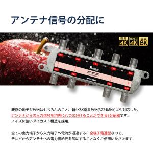 VISION 改良版 8分配器 1年保証 4K...の詳細画像1