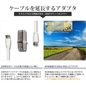VISION アンテナケーブル 中継アダプタ ...の詳細画像2
