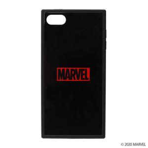 MARVEL iPod Touch ケース 第5世代 第6世代 第7世代 マーベル ガラスケース ガラス ハイブリッドケース ロゴ ブラックの商品画像