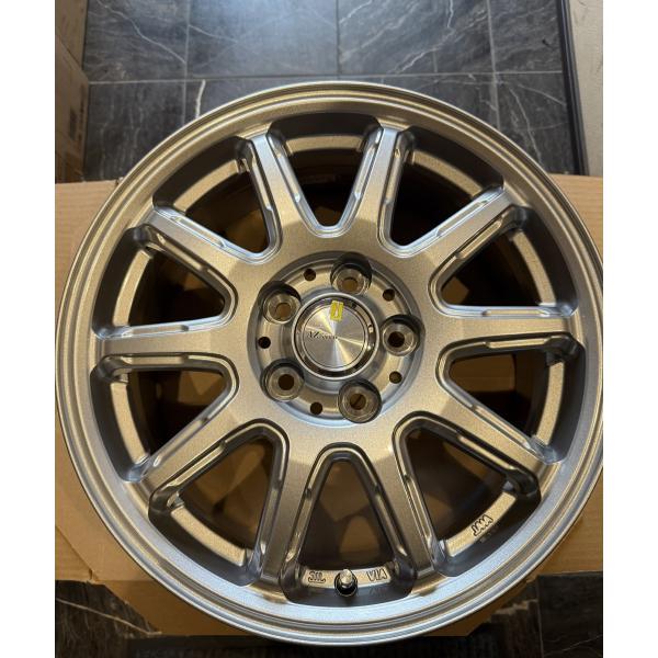 14【展示品】AZ-sports RC-10（ダークシルバー）  15×6.0J 100-5H イン...