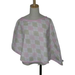 授乳カバー　アーガイル・ピンク　