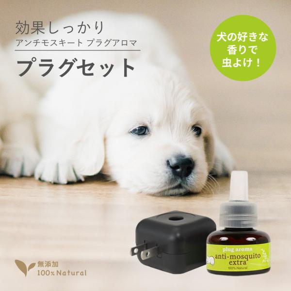 犬用 虫除け アンチモスキート エクストラ プラグセット 25mL プラグアロマ ドッグアロマ