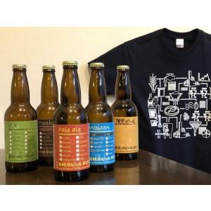 横浜　クラフトビール　ギフト　飲み比べ　5本セット　Tシャツ　オリジナル｜beer-labo