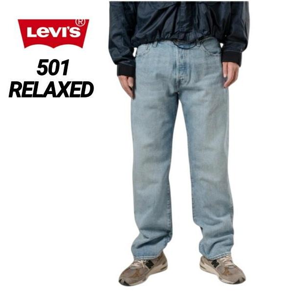 リーバイス 501 メンズ ジーンス デニム ボタンフライ リラックス LEVI'S 501 REL...