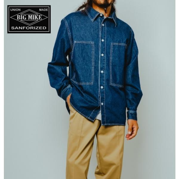 BIG MIKE ビッグマイク シャツ デニムシャツ 長袖 Denim Utility Long S...