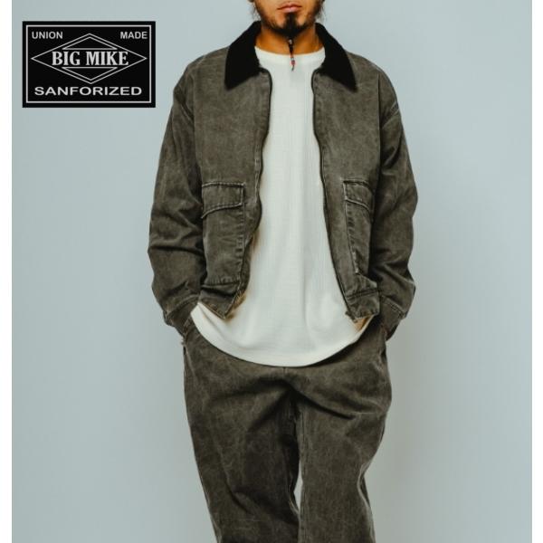 BIG MIKE ビッグマイク ジャケット ダックジャケット トラッカージャケット 長袖 Washe...