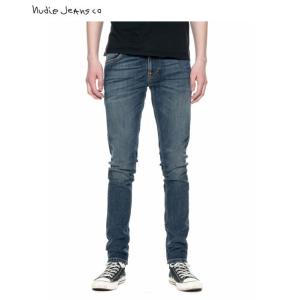 ヌーディージーンズ タイトテリー NUDIE JEANS TIGHT TERRY スキニースリムジーンズ DOUBLE INDIGO｜bees-high