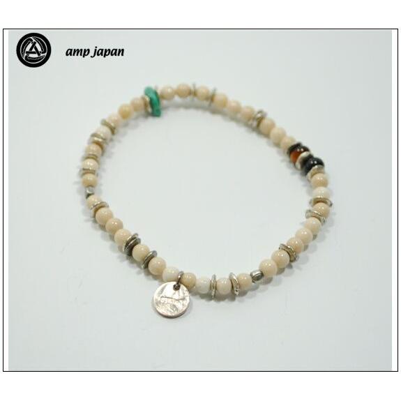 アンプジャパン amp japan ラウンド リバー ストーン ブレスレット 13AHK-152