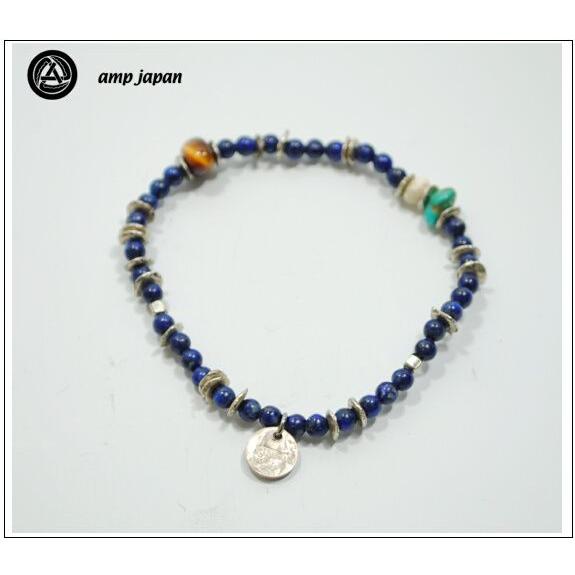 アンプジャパン amp japan ラウンド ラピス ブレスレット 13AHK-155