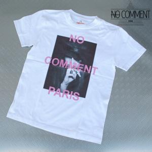 NO COMMENT PARIS ノーコメント パリ Tシャツ 半袖 クルーネック Tシャツ メンズ 2023年モデル 正規販売店 NC-T001 ホワイト｜bees-high
