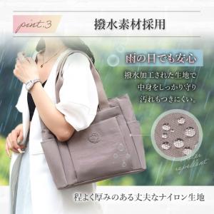 トートバッグ レディース a4 ポケット 大き...の詳細画像5