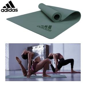 adidas アディダス トレーニング ヨガマット ADYG-10300MR 5mm グリーン トレーニング ヨガ ポージング サポート