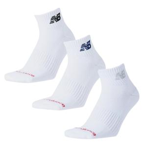New Balance ニューバランス 3Pソックス ホワイト ミッドレングス LAS55637 3サイズ 白ソックス スポーツソックス