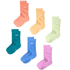 即納 NIKE ナイキ 足首丈 ソックス 6Pコットン エブリデイ クッション クルー ソックス SX6910 スポーツソックス 6足組 904 マルチカラー 新入学 新生活｜BEE SPORTS Yahoo!店