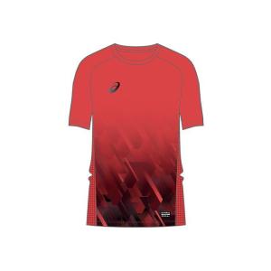 asics アシックス 2101A170 GRAPHIC SS TOP KASANE graphic  FLASH CORAL 700｜beesports
