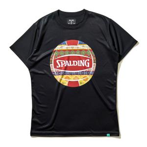 SPALDING スポルディング SMT22181V BK バレーボールウェア バレーボール 半袖Ｔシャツ ボヘミアンボール｜beesports