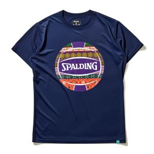 SPALDING スポルディング SMT22181V NV バレーボールウェア バレーボール 半袖Ｔシャツ ボヘミアンボール｜beesports