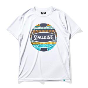 SPALDING スポルディング SMT22181V WH バレーボールウェア バレーボール 半袖Ｔシャツ ボヘミアンボール｜beesports