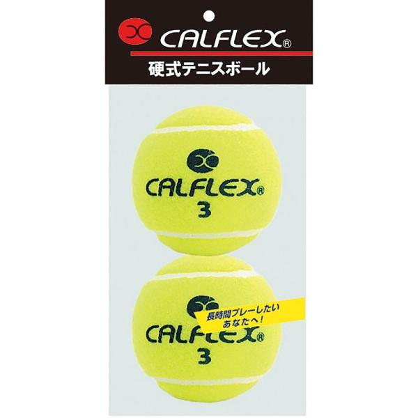カルフレックス LB-450 ノンプレッシャー・硬式テニスボール 2P テニス CALFLEX イエ...
