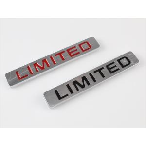 LIMITED リミテッド プレート エンブレム 全2色 メタル製 金属製 ステッカー シール 外装 汎用
