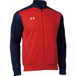 (代引不可)ＵＮＤＥＲ ＡＲＭＯＵＲ（アンダーアーマー） 1314108-410 ＵＡ ＴＳ ウォームアップ ジャケット トレーニングウェア MDN/RED/WHT｜beethree