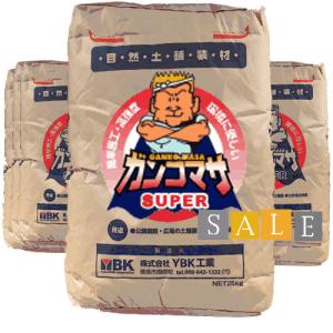 防草材　固まる土　ス−パ−ガンコマサ　高機能・高強度を実現したハイグレード「ス−パ−ガンコマサ」（25kg=約0.5平米相当）