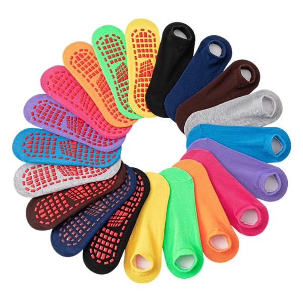 5 足セット スポーツソックス トランポリン / ランニング用 滑り止めシリコン ショック吸収 通気...