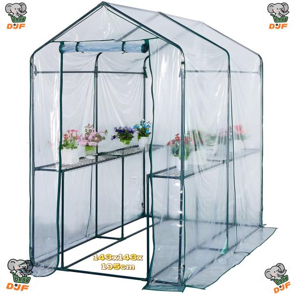 温室 ビニールハウス 植物 ビニール温室 屋外ミニガーデン温室 家庭用 ビニールハウス PVC ガー...