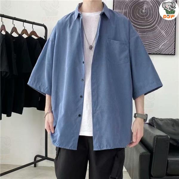 半袖シャツ メンズ 大きいサイズ ゆったり トップス 夏服 薄手 軽量 カジュアルシャツ ボタンダウ...