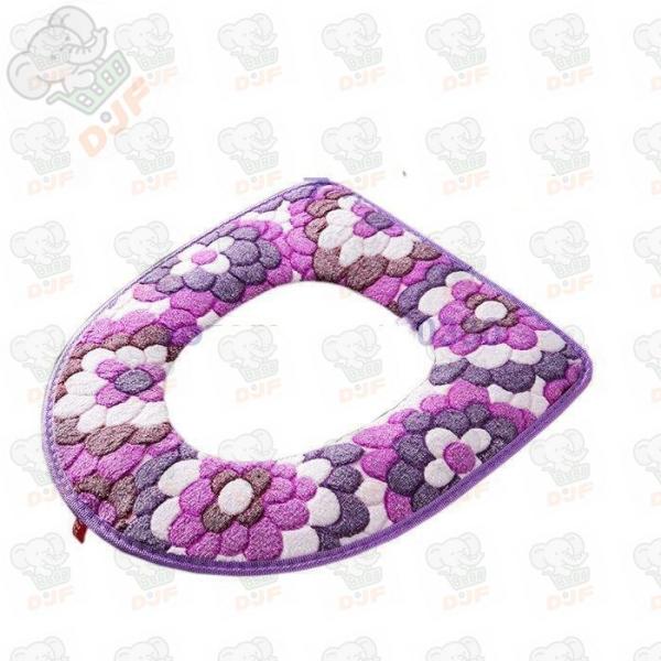 2枚組 便座カバー トイレカバー トイレ マジックテープ ファスナー ジッパー O型 トイレ用品 お...