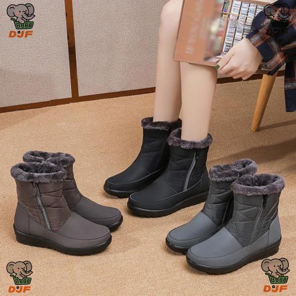 スノーブーツ レディース 防水 撥水 防滑 おしゃれ 滑らない ウインターブーツ 中綿 ウィンターブ...