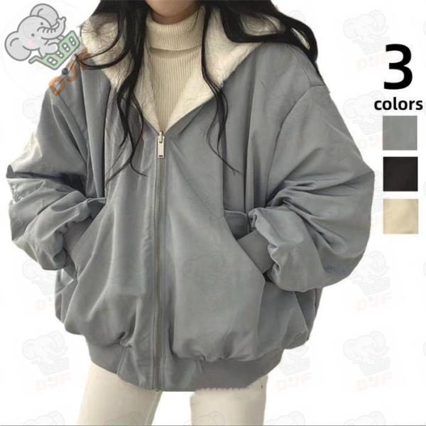 ジャケット レディース 裏起毛 パーカー フード付き ブルゾン 秋冬 上品 防寒 アウトドア 柔らか...