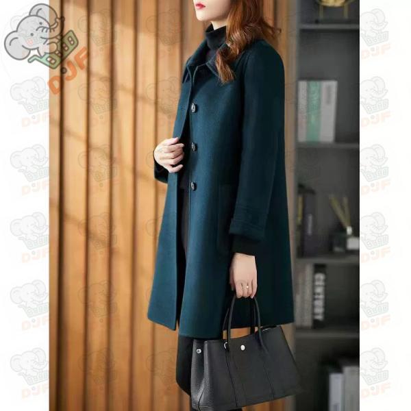 チェスターコート レディース 冬服 ラシャコート ロングコート ボタンダウン トレンチコート 折襟 ...