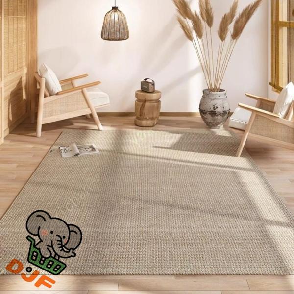 ラグ ラグマット 麻 コットン 綿 天然素材 カーペット 長方形 敷物 爽やか ナチュラル 居間用 ...