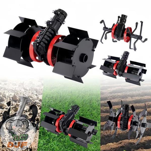 「芝刈り機専用」耕運機 除草用多機能ホイール 土起こしホイール 溝掘りホイール 農業 ガーデニング ...