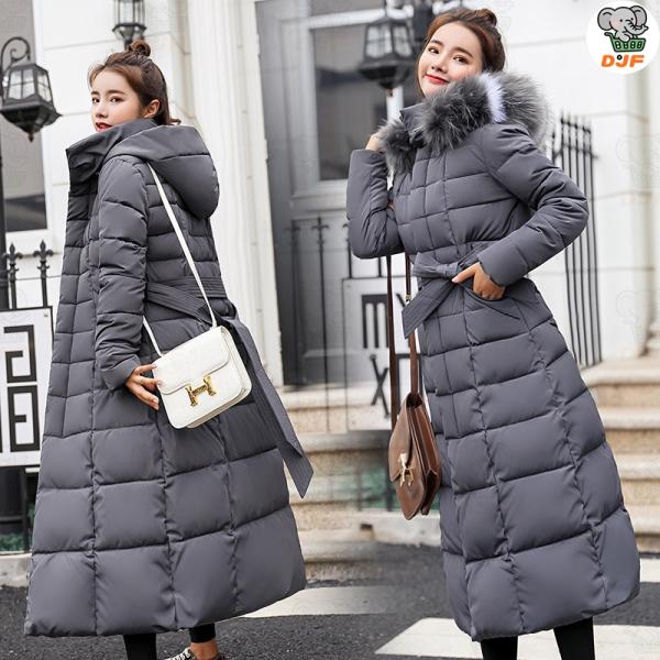 レディースファッション ダウンコート ロングコート アウター 高級 フード付き きれいめ 秋 冬 大...