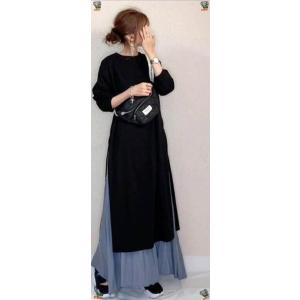 ワンピース レディース 春 秋 長袖 ロングワンピース スカート セットアップ マキシ丈 秋冬 通勤...